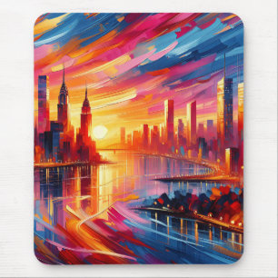 CITY SUNSET MOUSE MAT