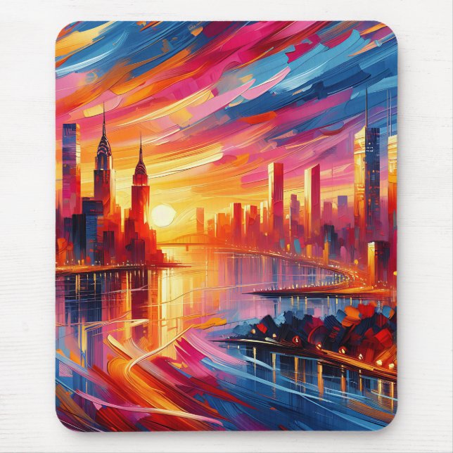 CITY SUNSET MOUSE MAT (Front)