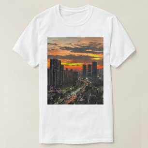 City Sunset Skyline T-Shirt 