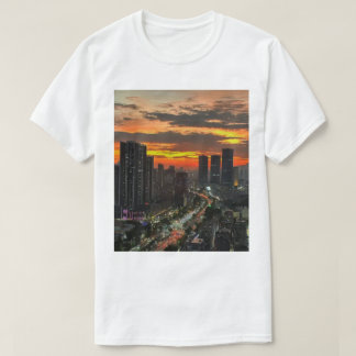 City Sunset Skyline T-Shirt 