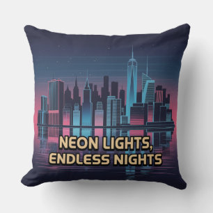 City That Never Sleeps New York Cushion