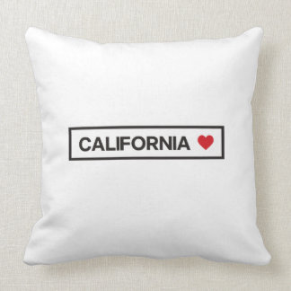 City Town State Country Home I Love California Cushion
