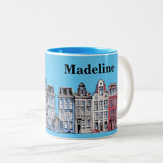 City Two-Tone Coffee Mug (Front Right)