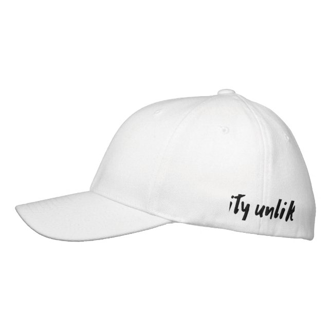 City Unlikely Embroidered Hat (Left)