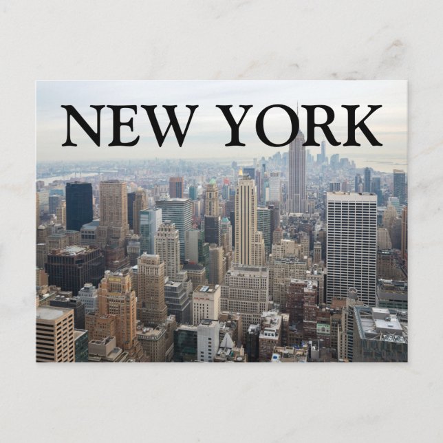 City View at Night | New York City, NY Postcard (Front)