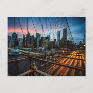 City View at Night New York, NY Postcard