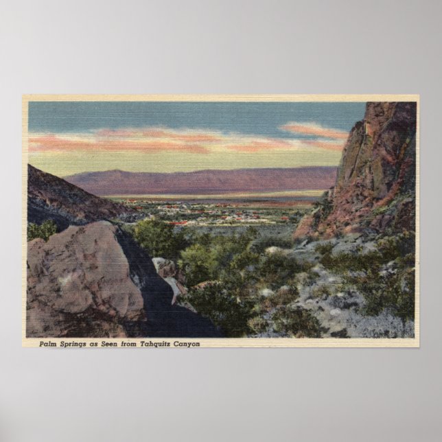 City View from Tahquitz Canyon Poster (Front)