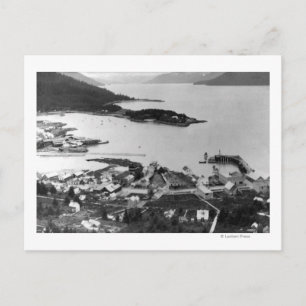 City View of Wrangell, Alaska Photograph Postcard
