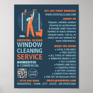 City Windows, Window Cleaner, Cleaning Service Poster