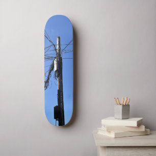 City Wires and Pole  Skateboard