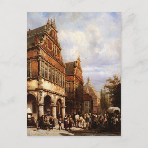 Cityhall Paderborn by Cornelis Springer Postcard