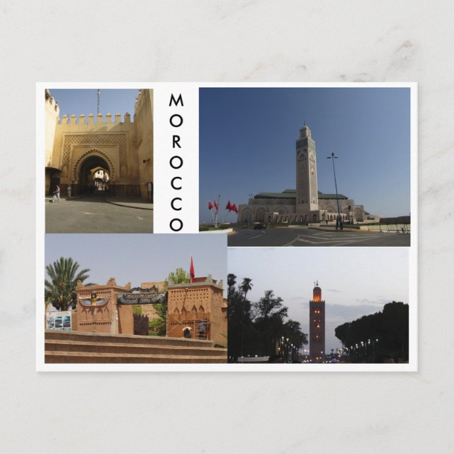 Citys in Morocco Postcard (Front)