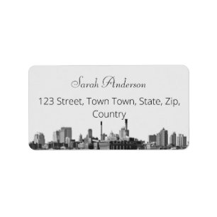 Cityscape Address Label
