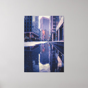 Cityscape after the Rain Canvas Print