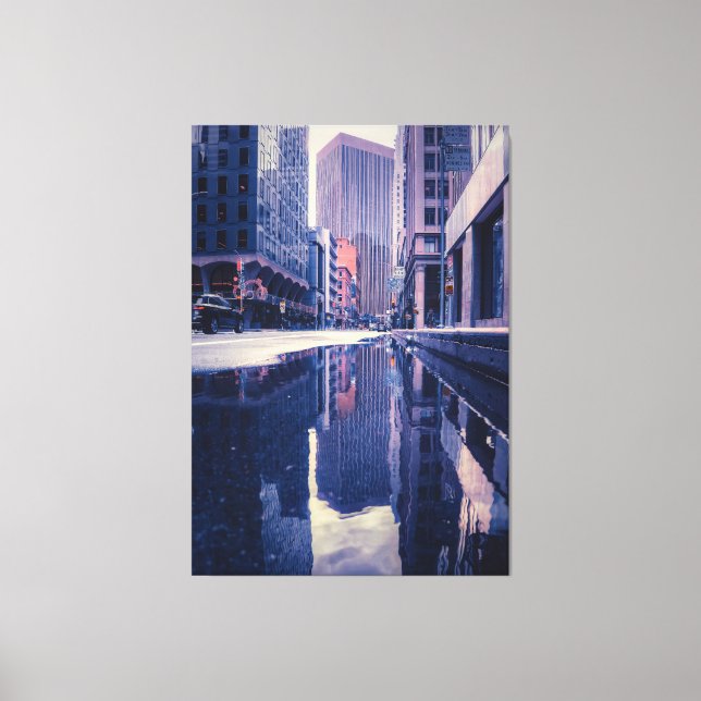 Cityscape after the Rain Canvas Print (Front)