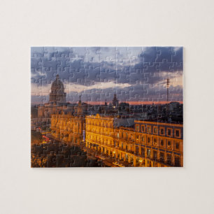 Cityscape at sunset, Havana, Cuba Jigsaw Puzzle