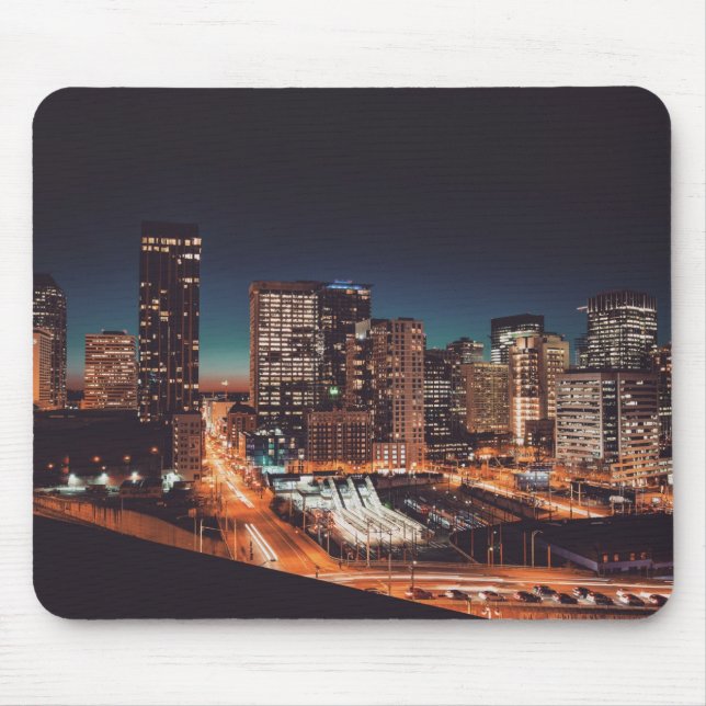 cityscape buildings mouse mat (Front)