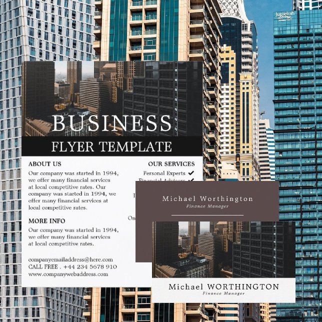 Cityscape, Business & Finance Advertising Flyer (Creator Uploaded)