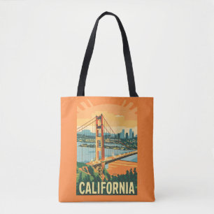 Cityscape California Eye-Catching Vector Design Tote Bag