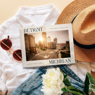 Cityscape Charm: Detroit's Impressions Postcard
