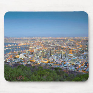 Cityscape From Summit Of Signal Hill At Dusk Mouse Mat