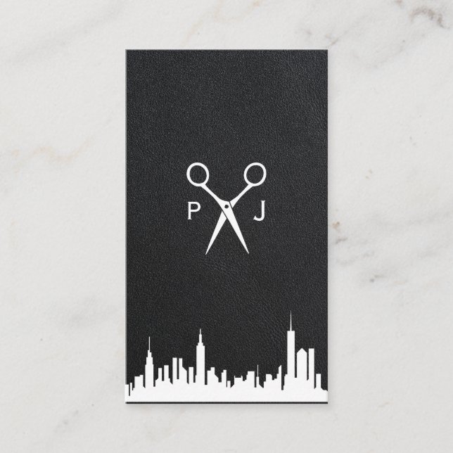 Cityscape | Hairstylist | Barber Business Card (Front)