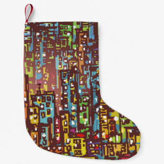 Cityscape hand drawn illustrationart,street,city,s small christmas stocking