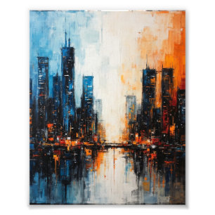 Cityscape in Dual Tones Photo Print