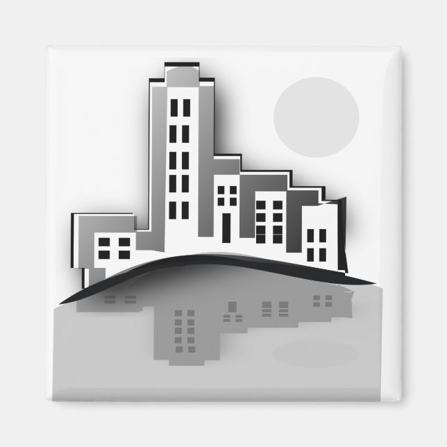 Cityscape Magnet (Front)