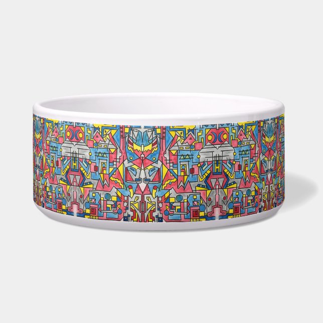 Cityscape-Modern Bauhaus Geometric Pattern (Front)