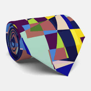 Cityscape Mosaic neck tie