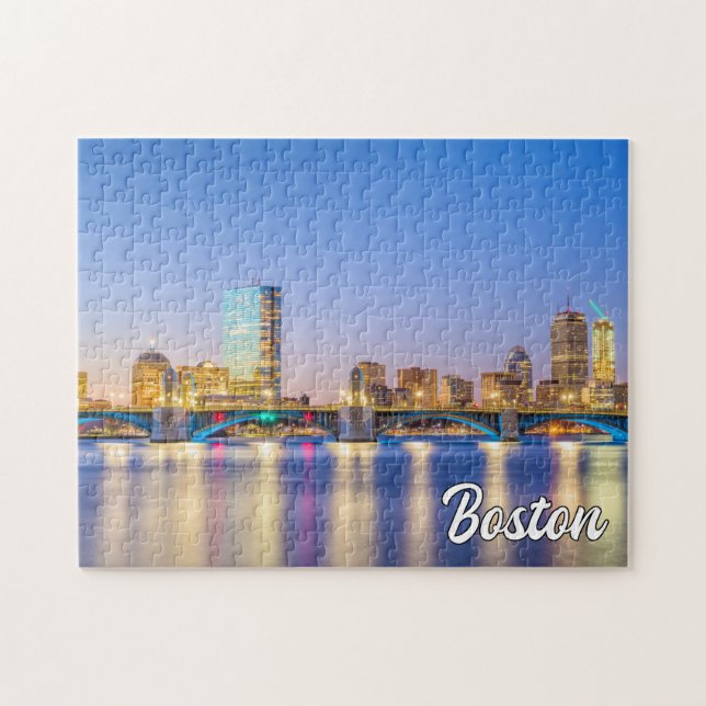 Cityscape Of Boston, Massachusetts, United States Jigsaw Puzzle (Horizontal)