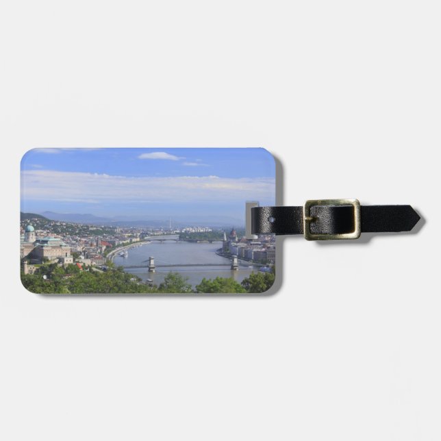 Cityscape of Budapest Luggage Tag (Front Horizontal)