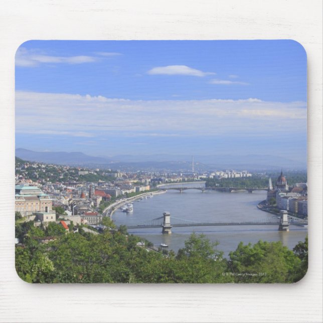 Cityscape of Budapest Mouse Mat (Front)