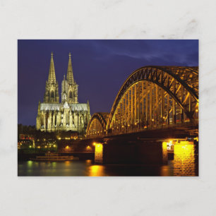Cityscape of Cologne Postcard