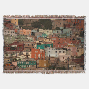 Cityscape Of Guanajuato, Mexico Throw Blanket