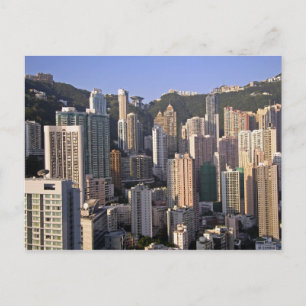 Cityscape of Hong Kong, China Postcard
