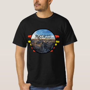 Cityscape of Madrid city in spain T-Shirt