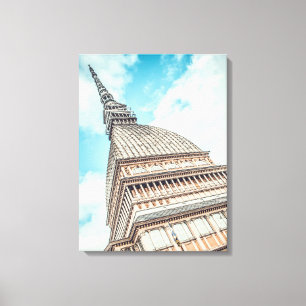 Cityscape of Mole Antonelliana, Turin, Italy Canvas Print