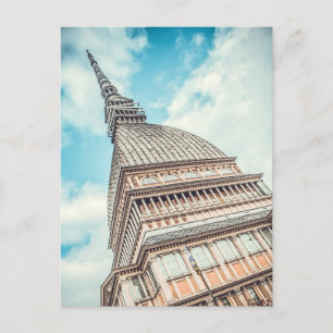 Cityscape of Mole Antonelliana, Turin, Italy Holiday Postcard