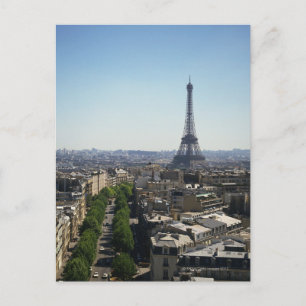 Cityscape of Paris, France Postcard