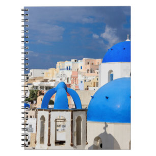 Cityscape of Santorini, Greece Notebook