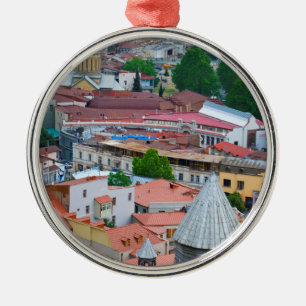 Cityscape of Tbilisi Metal Tree Decoration