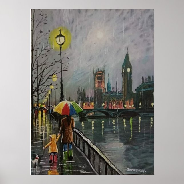 Cityscape painting poster (Front)