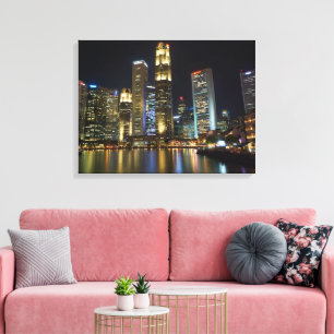 Cityscape Stretched Canvas Print