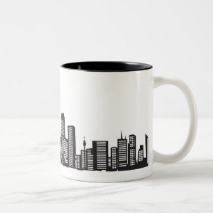 Cityscape Two-Tone Coffee Mug