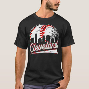 Cityscape Vintage Funny Baseball Lover Girls Boys T-Shirt