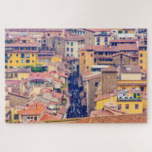 Cityscape with a street, Florence, Italy Jigsaw Puzzle