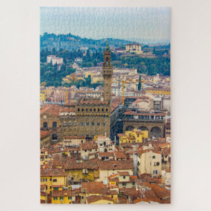 Cityscape with Palazzo Vecchio, Florence, Italy Jigsaw Puzzle