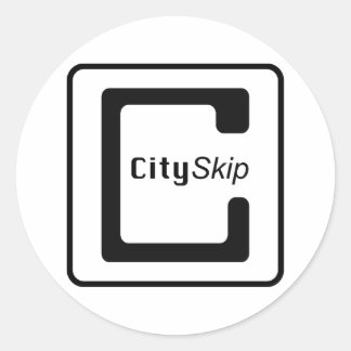 CitySkip Round Sticker